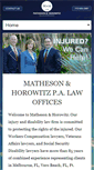 Mobile Screenshot of mathesonhorowitz.com